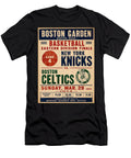 1953 Boston Celtics Vs New York Knicks Broadside Game Day Poster Pulp Poster T-Shirt