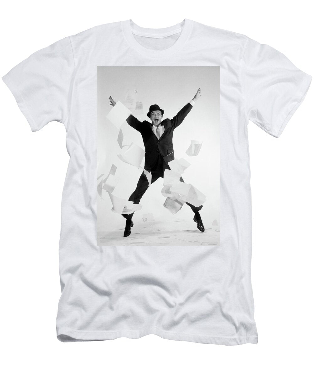 1960s 1950s Man in Business Suit Vintage Images T-Shirt