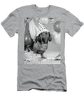 1960s Dachshund Wearing Polka Dot Party Vintage Images T-Shirt