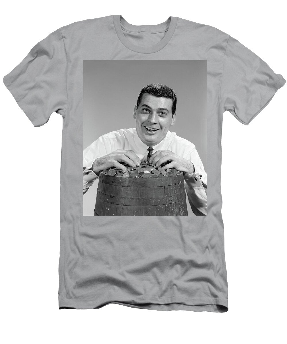 1960s Man Funny Facial Expression Vintage Images T-Shirt