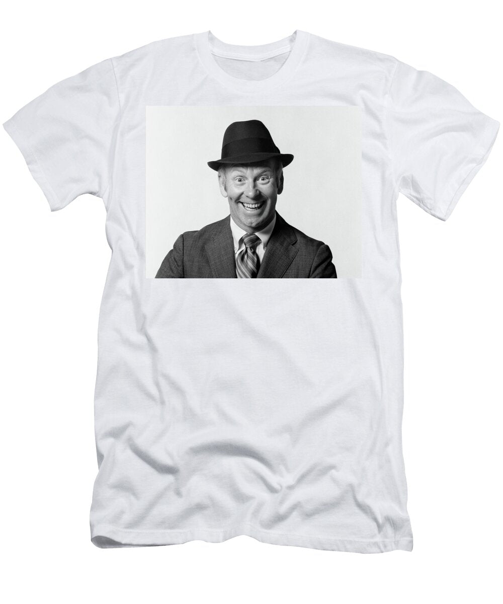 1960s Man Smiling Wearing Suit and Hat Vintage Images T-Shirt