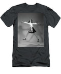 1960s Woman Housewife in Apron Jumping Vintage Images T-Shirt