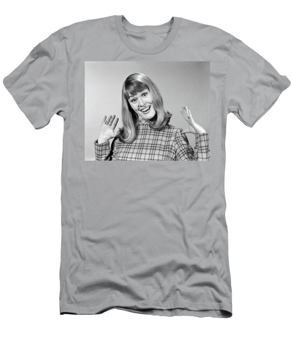 1960s Woman with Goofy Surprised Look Vintage Images T-Shirt
