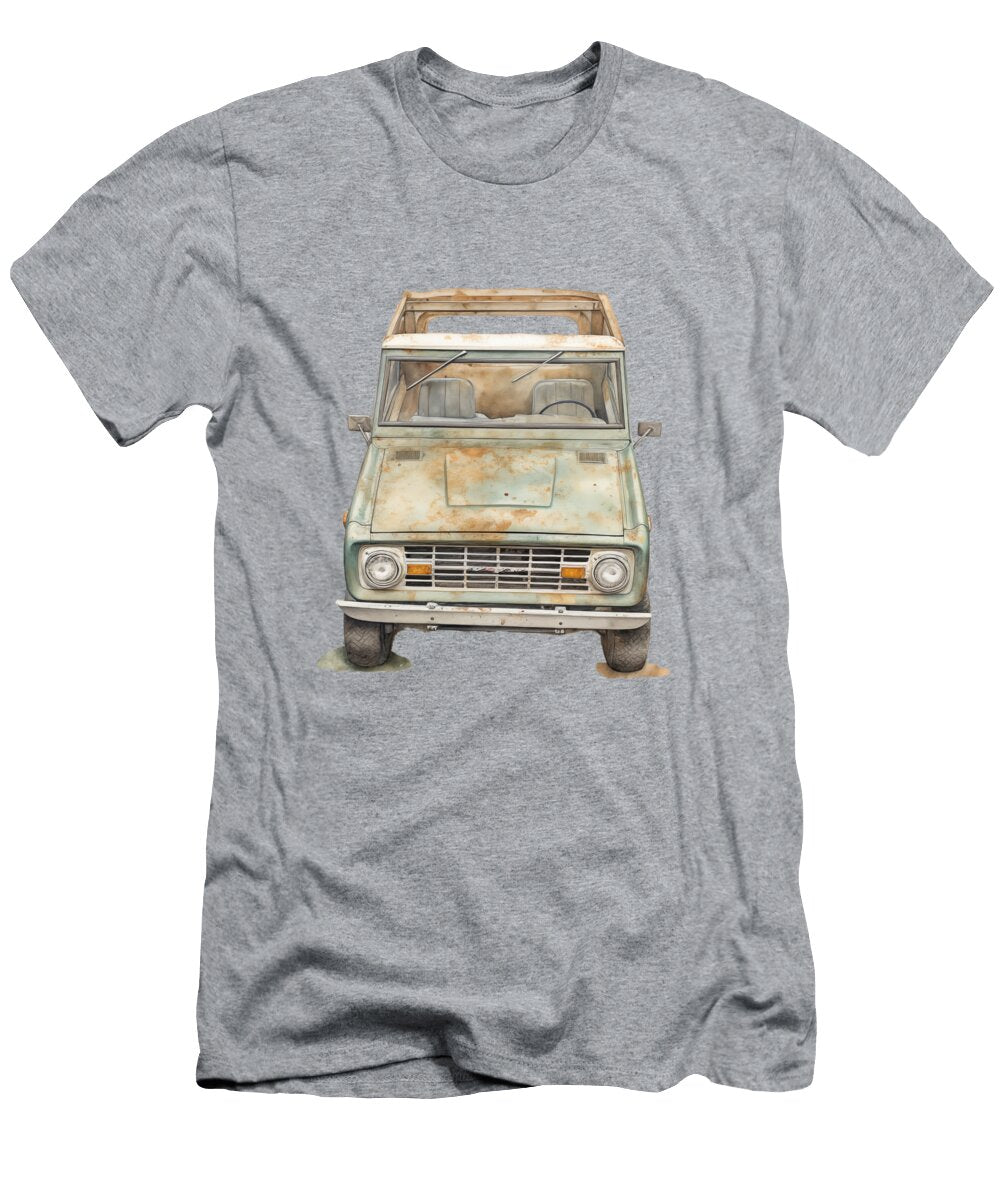 1970 Ford Bronco Watercolor 168 Peter Lopez T-Shirt