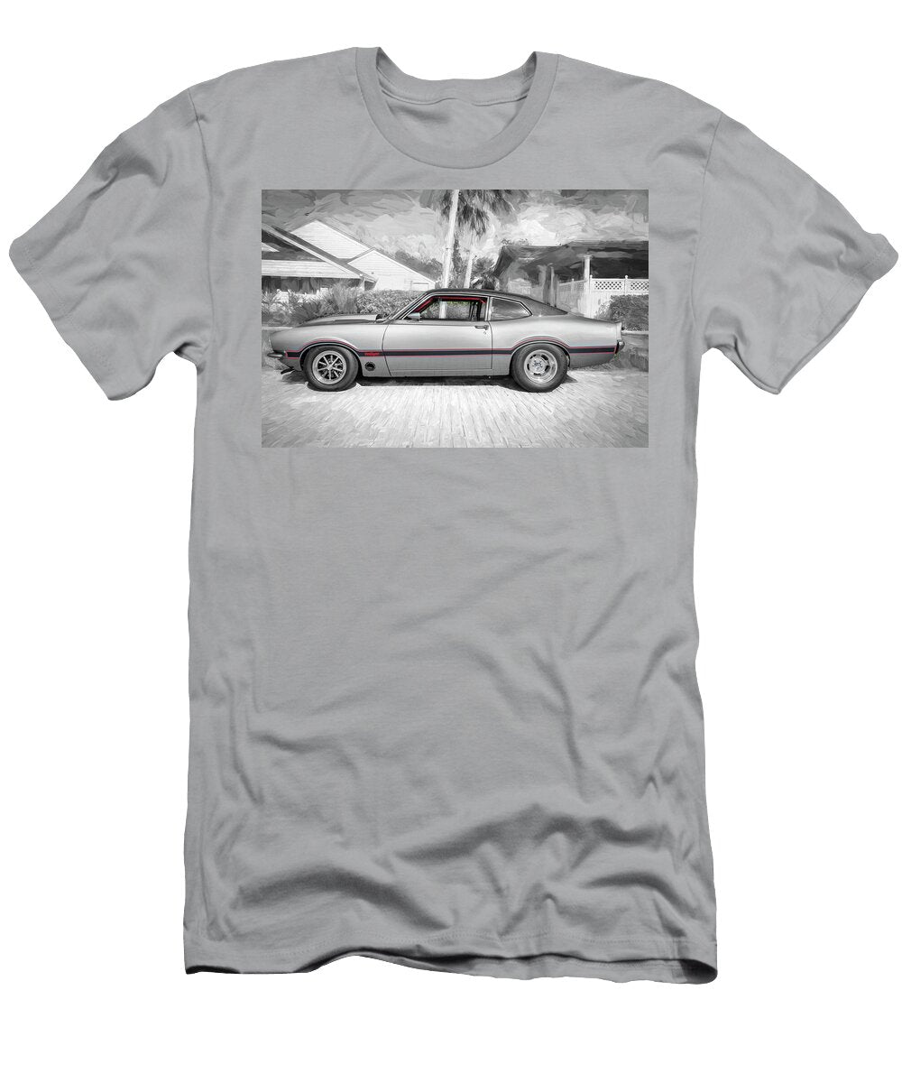 1970 Silver Ford Maverick X106 Rich Franco T-Shirt