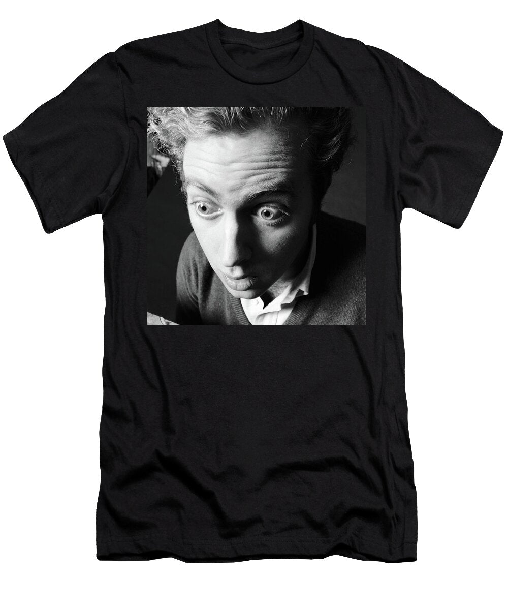 1970s Extreme Close Up of Man Character Vintage Images T-Shirt