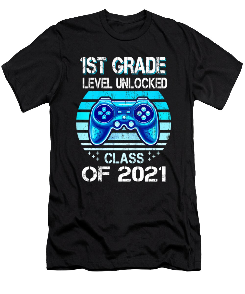 1st Grade Level Unlocked Class of 2021 Video Game Tinh Tran Le Thanh T-Shirt