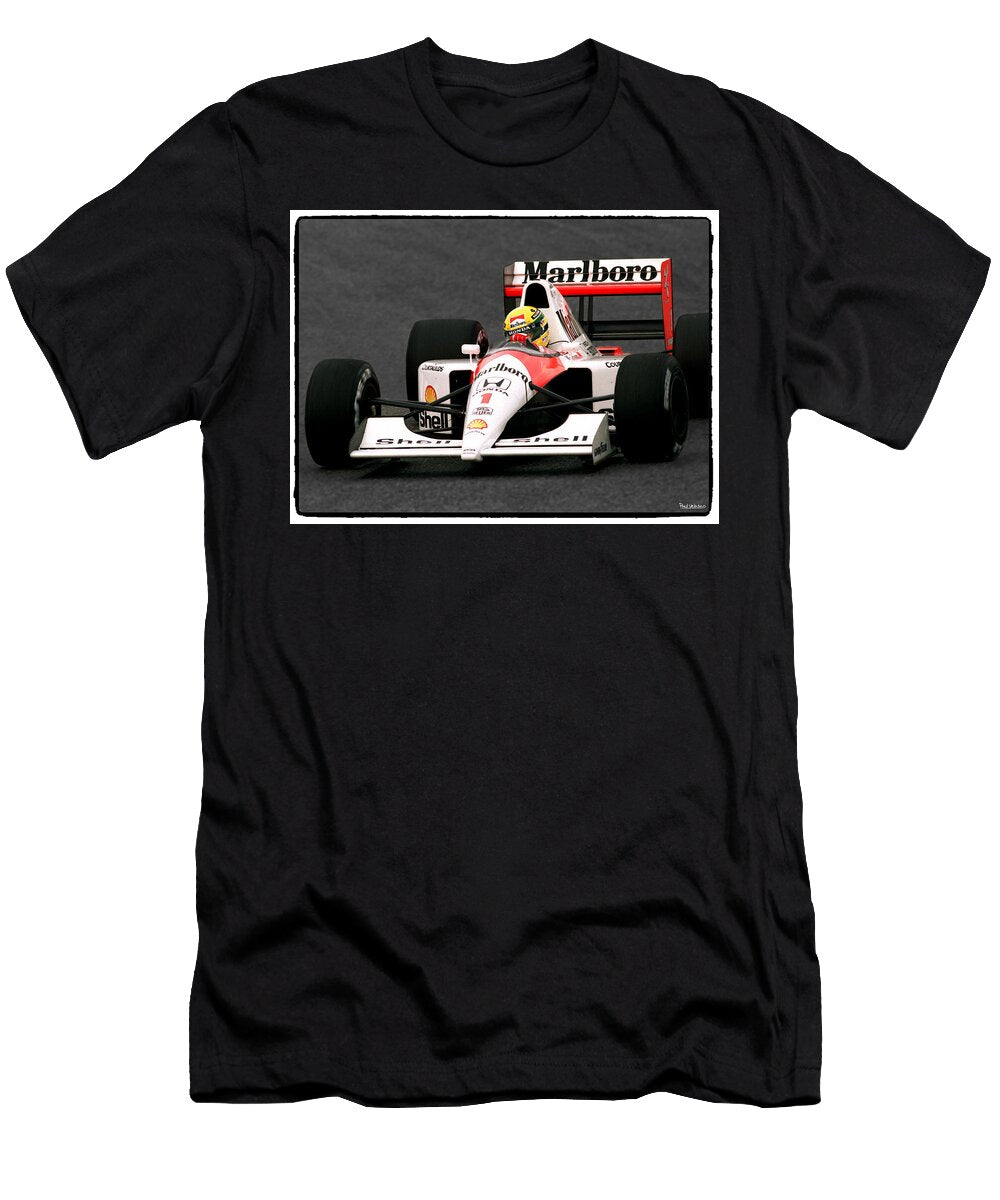 2 Ayrton Senna At Magny Cours Paul Velasco T-Shirt