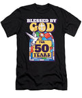 2 Blessed By God for 50 Years 50th Birthday Religious Theme Maximus Designs T-Shirt