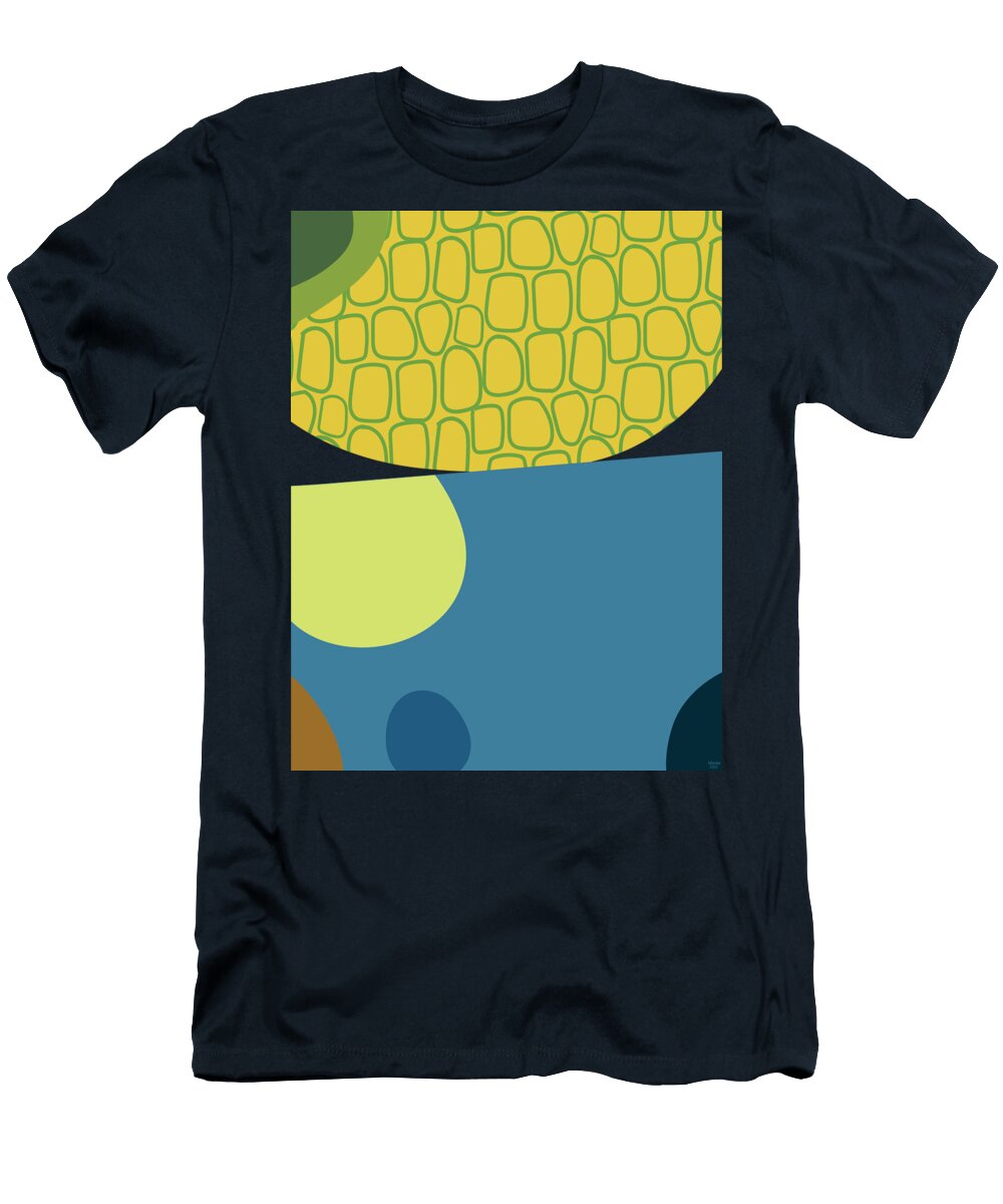 2 Blue Abstract Johanna Virtanen T-Shirt