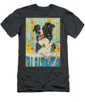 2 Border Collie Dog Frolicking in a Bubbly Bathtub Adrien Efren T-Shirt