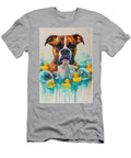 2 Boxer Dog Enjoying a Bubbly Bath Adrien Efren T-Shirt