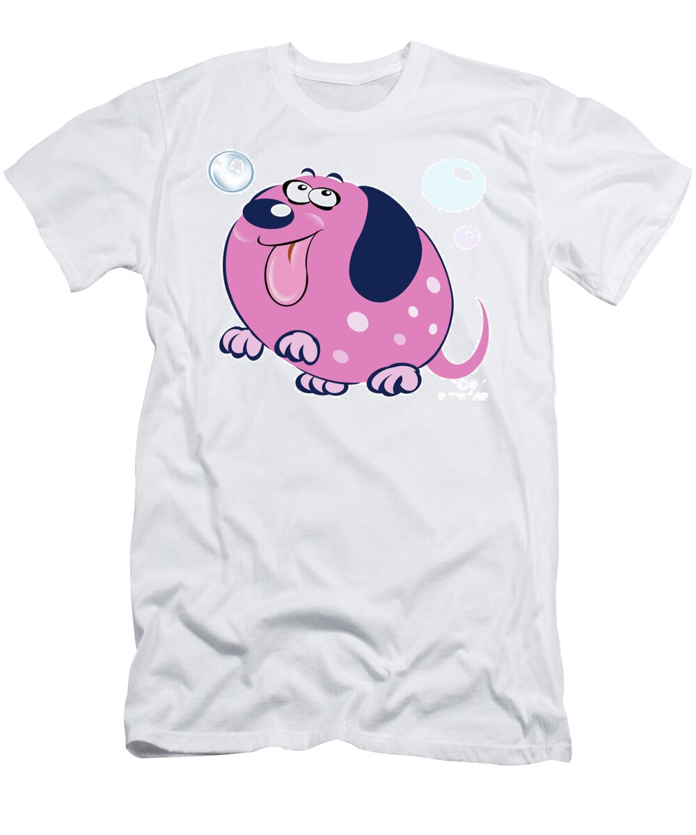 2 Bubbly Dog Caricature Neale Osborne T-Shirt