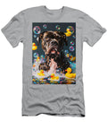 2 Cane Corso Dog Frolicking in a Bubbly Bathtub Adrien Efren T-Shirt