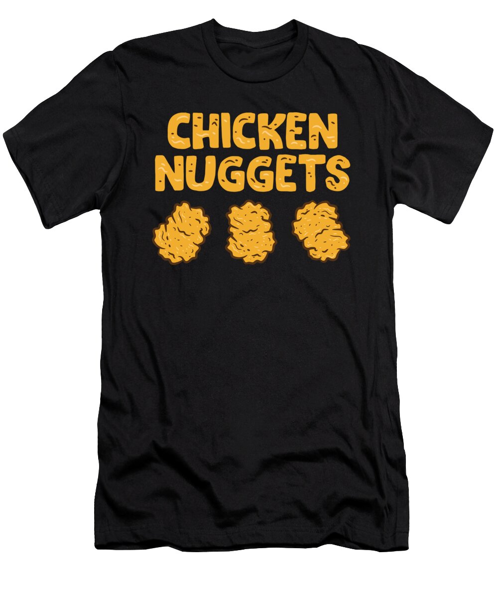 2 Chicken Nuggets Food Chicken Fast Food Chicken Nuggets Eq Designs T-Shirt