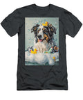 2 Collie Dog Enjoying a Bubbly Bath Adrien Efren T-Shirt