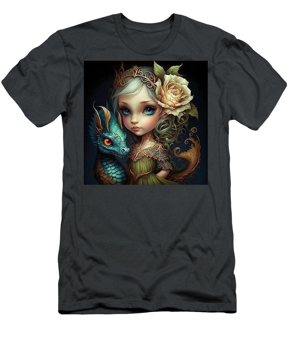 2 Cute Girl with Little Dragon Lilia D T-Shirt