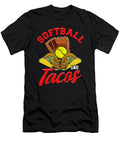2 Cute Softball and Tacos Novelty Soft Ball Player the Perfect Presents T-Shirt