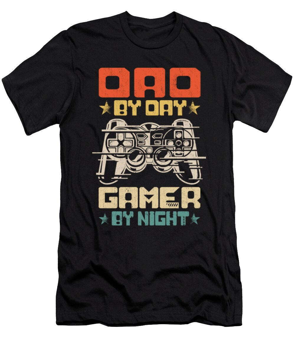 2 Dad By Day Gamer By Night Tinh Tran Le Thanh T-Shirt