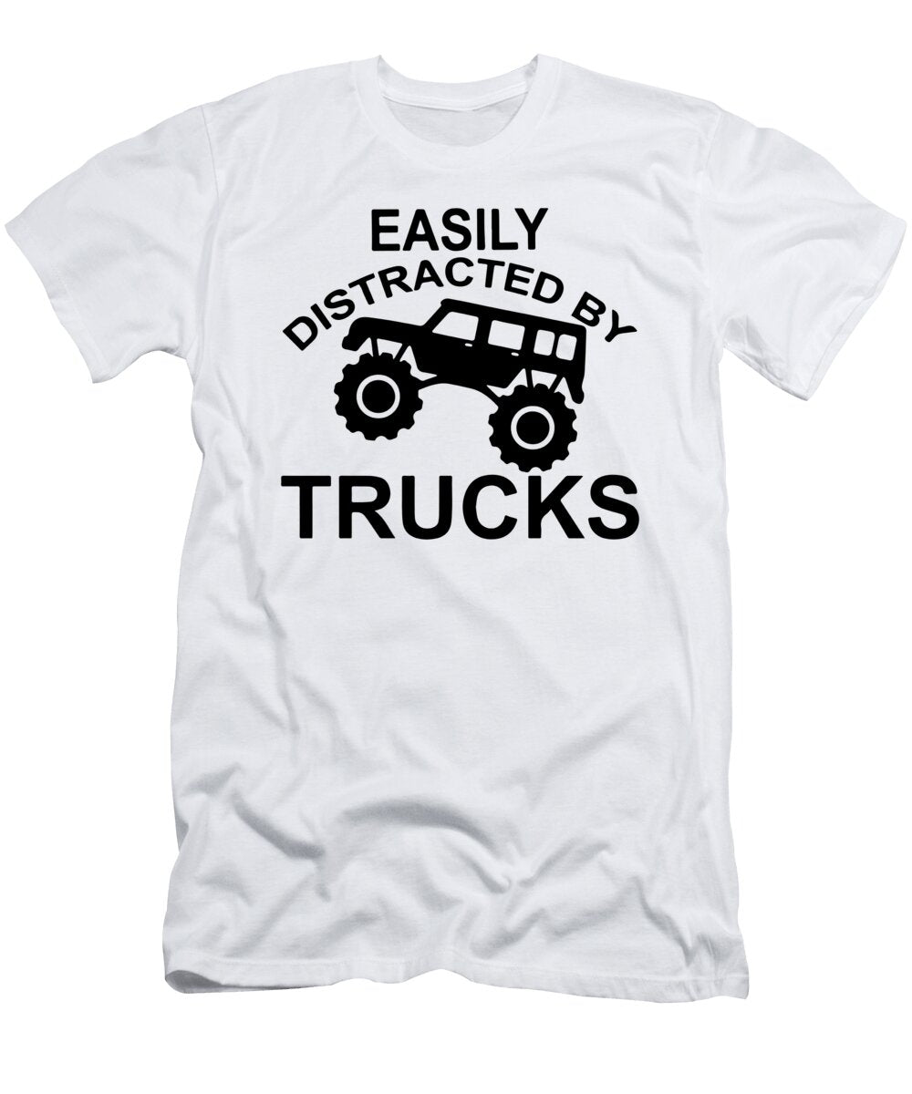 2 Easily Distracted By Trucks Jensen Cena T-Shirt