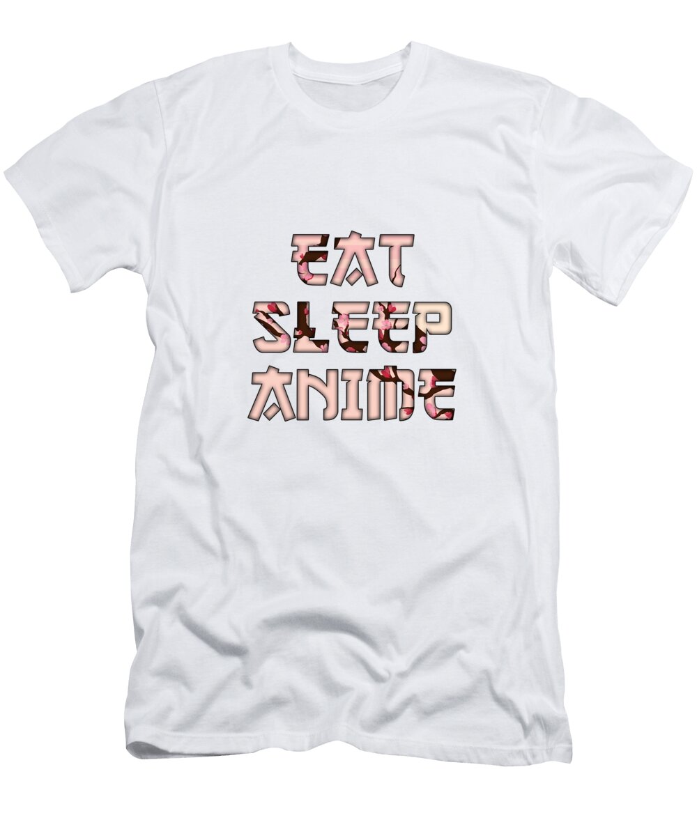 2 Eat Sleep Anime Gold Target T-Shirt