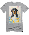 2 Greater Swiss Mountain Dog Frolicking in a Bubbly Bathtub Adrien Efren T-Shirt