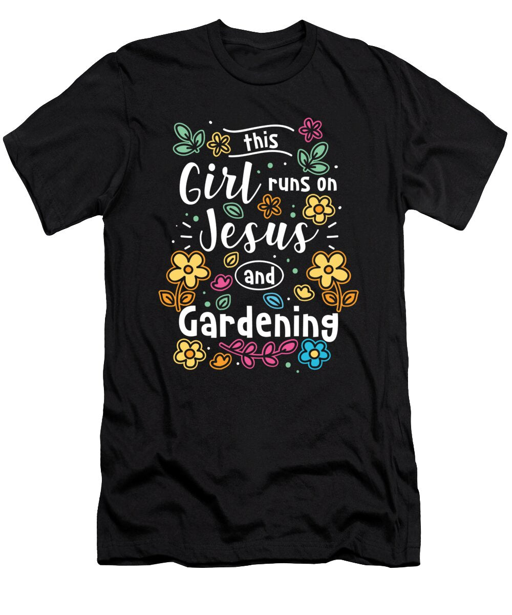 2 Greenhouse Gardening Gardener Jesus Plant Lover Florist Toms Store T-Shirt
