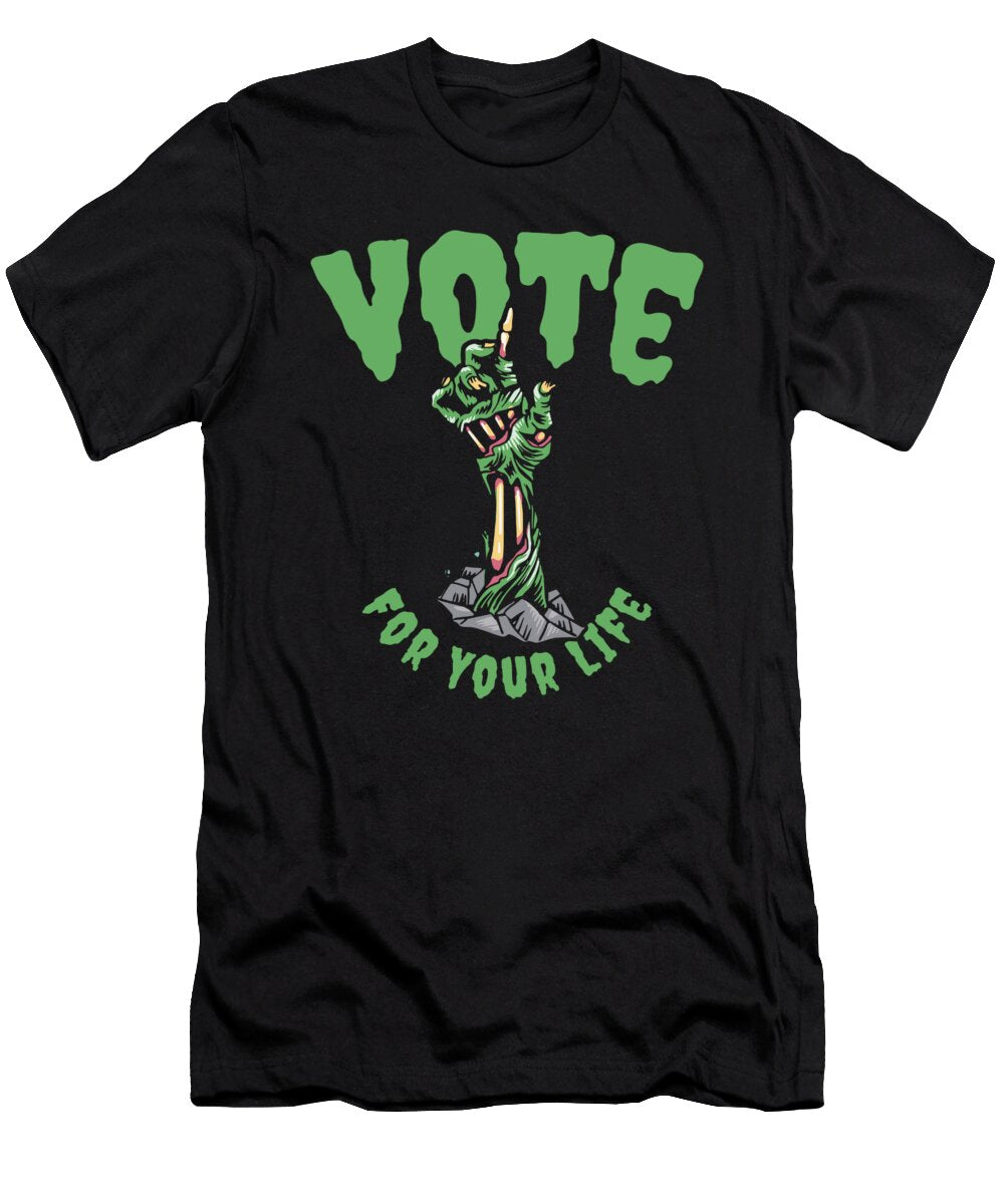 2 Halloween Voting Zombie Spooky Monsters Horror Fan Toms Store T-Shirt