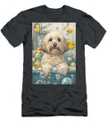 2 Havanese Dog Frolicking in a Bubbly Bathtub Adrien Efren T-Shirt