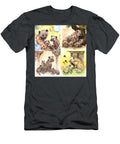2 Hyena Family Nihonga Japanese Traditional Pain By Asar Studios Celestial Images T-Shirt