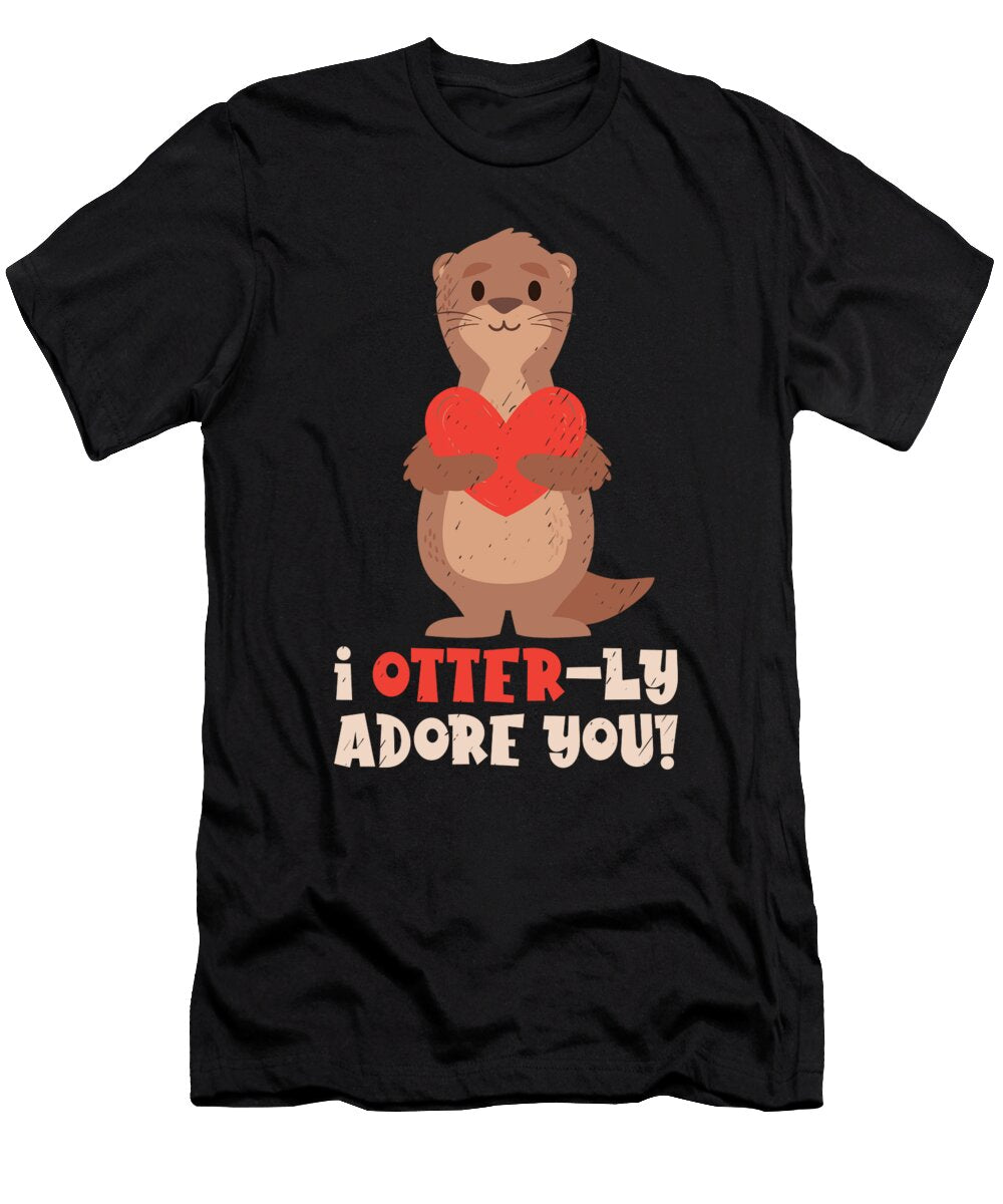 2 I Otterly Adore You Valentines Day Couples Toms Store T-Shirt