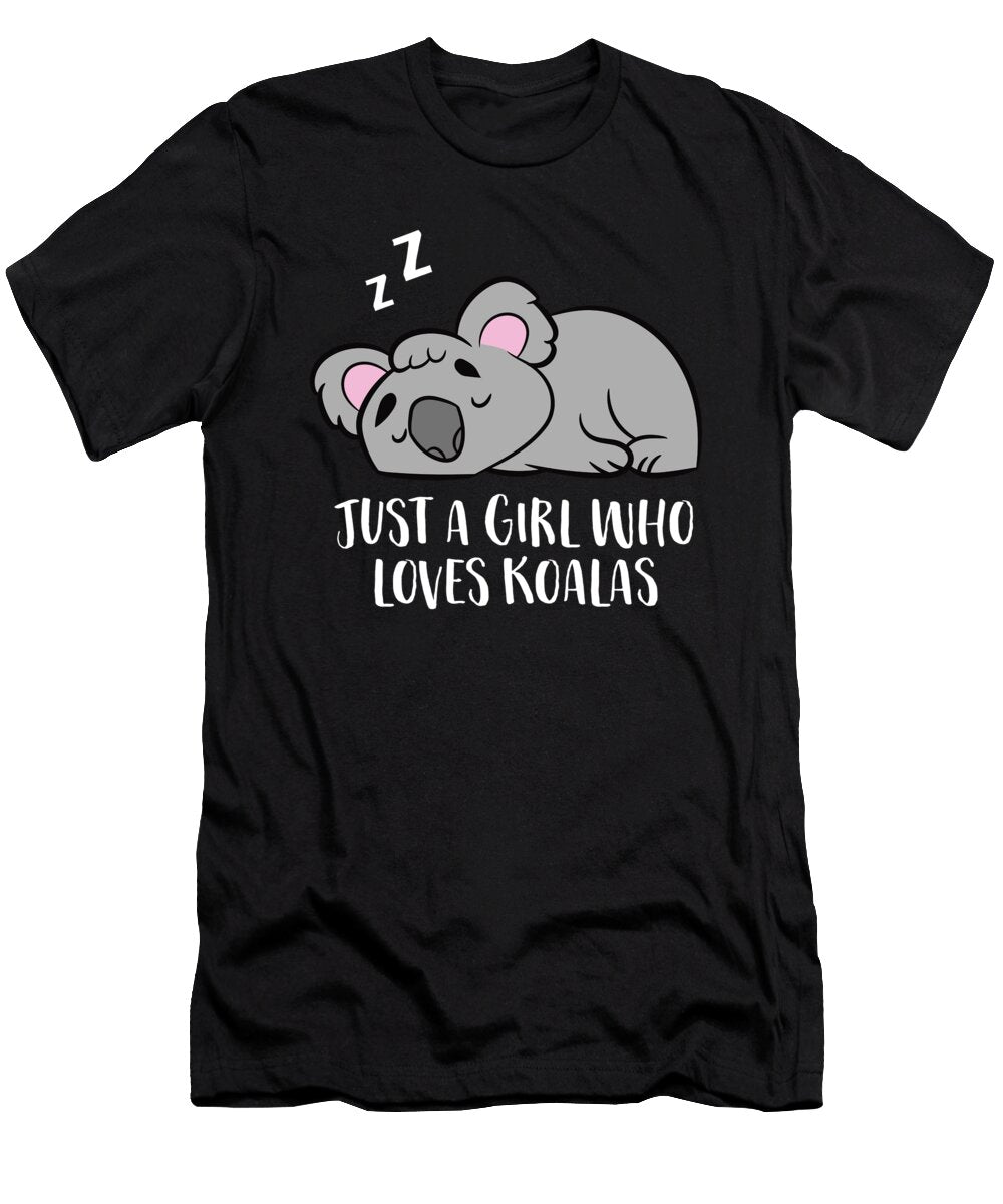 2 Just a Girl Who Loves Koalas Eq Designs T-Shirt