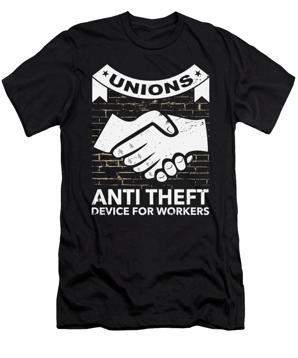2 Labor Union of America Pro Union Worker Protest Dark Ruler T-Shirt