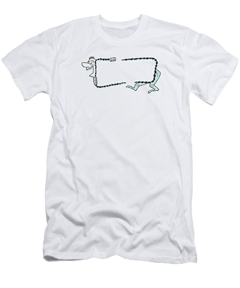 2 Man Behind Blank Sign Csa Images T-Shirt