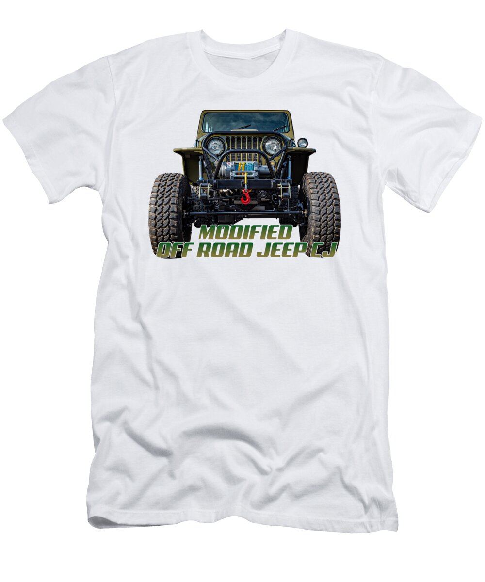 2 Modified Off Road Jeep Cj Gestalt Imagery T-Shirt