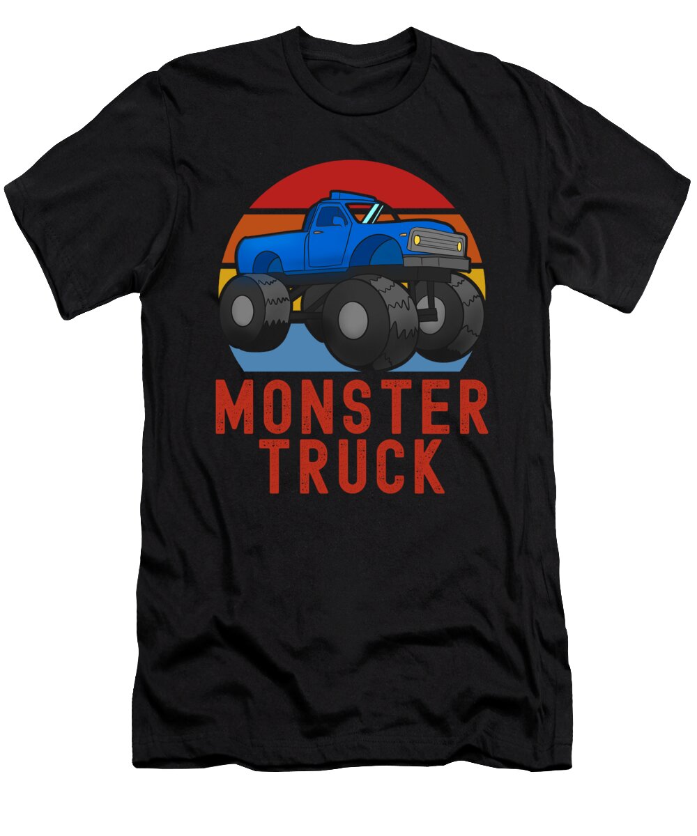 2 Monster Truck Retro Vintage 4x4 Organicfoodempire T-Shirt