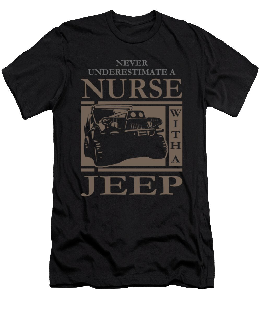 2 Never Underestimate a Nurse with a Jeep Tinh Tran Le Thanh T-Shirt