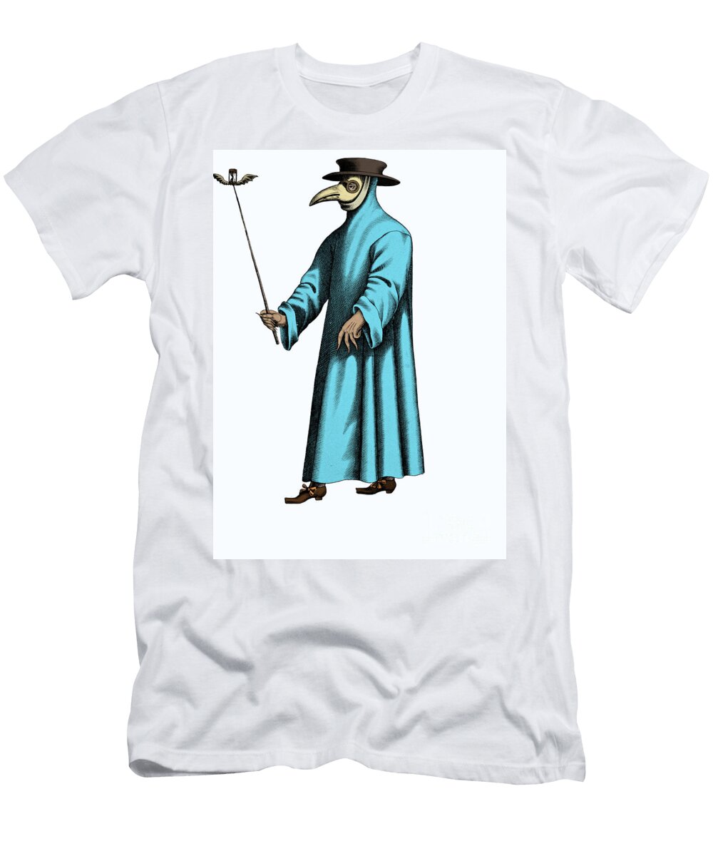 2 Plague Doctor 17th Century Science Source T-Shirt