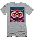2 Portrait of an Owl Sweet Face Cute Cartoony Colorful By Asar Studios Celestial Images T-Shirt