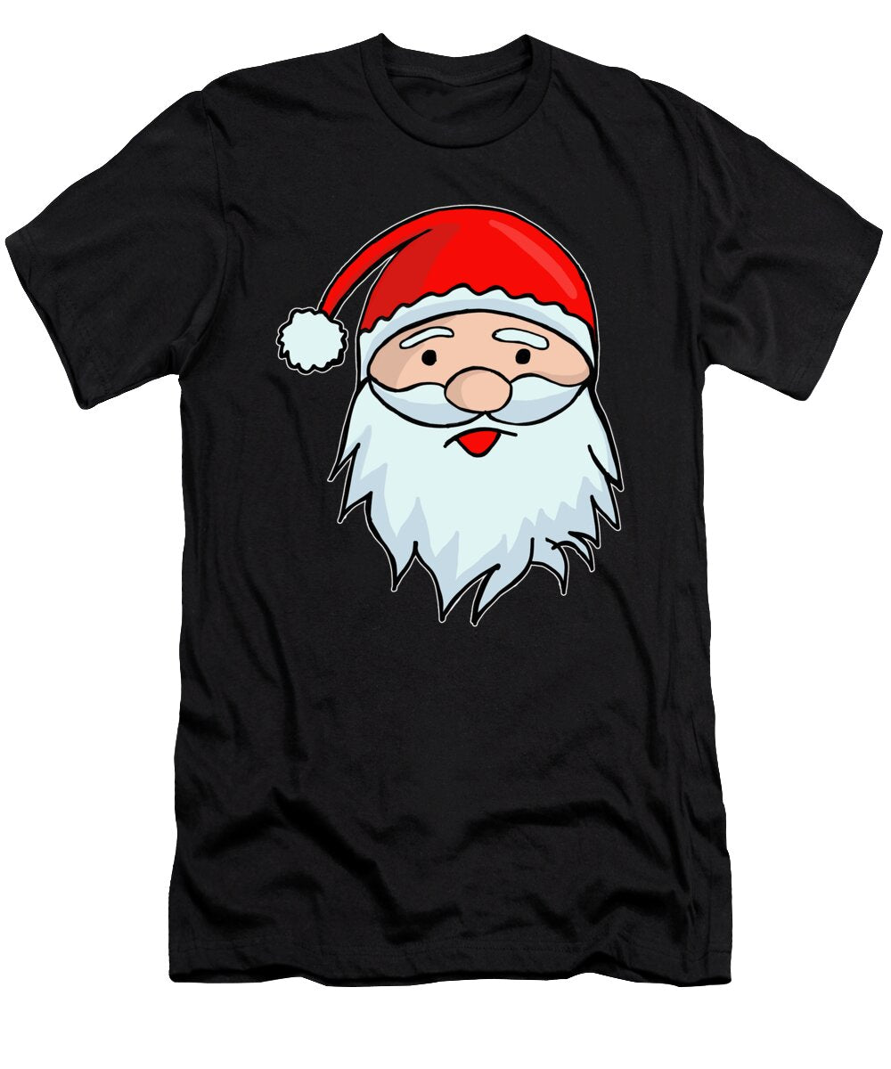 2 Santa Claus Face Christmas Xmas Winter Mister T-Shirt
