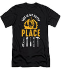 2 This Is My Happy Place Woodworking Woodworker Florian Dold Art T-Shirt