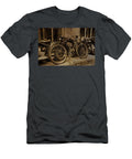 2 Vintage Motorbikes Standing Somewhere in Some Museum Vintage Motorcycles T-Shirt