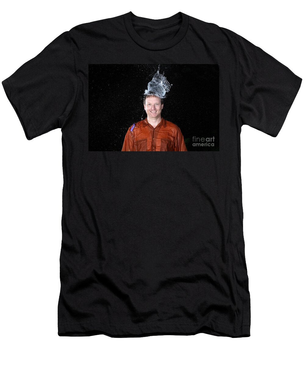 2 Water Balloon Popped Above Mans Head Ted Kinsman T-Shirt