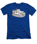 2 Willys World War Two Army Jeep Illustration Keith Webber Jr T-Shirt