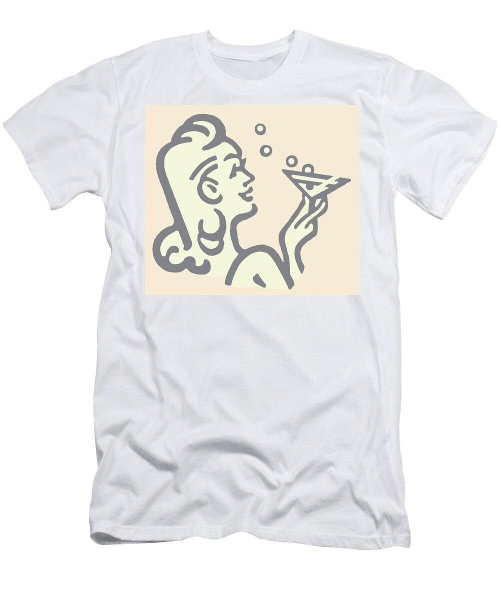 2 Woman Holding Cocktail Csa Images T-Shirt