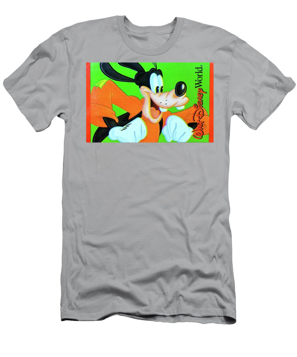 2001 Wdw Park Ticket Goofy Fun David Lee Thompson T-Shirt