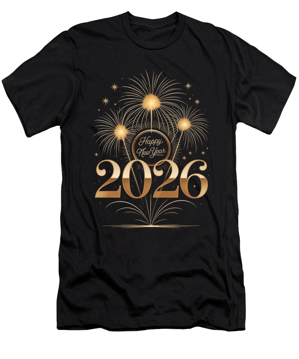 2026 Happy New Year 2026 New Years Eve Party Studi Alex T-Shirt