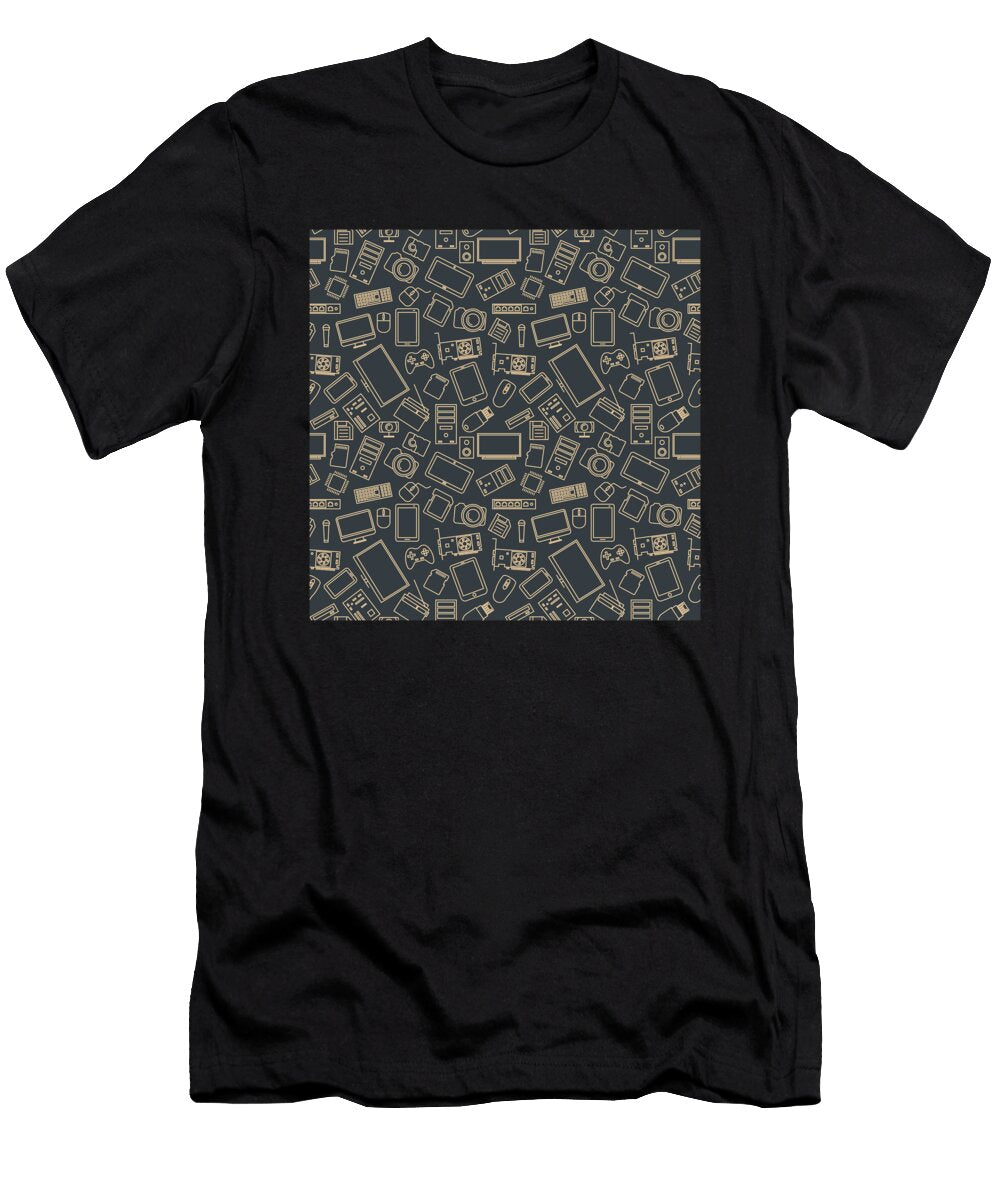 21 Video Games Pattern Gaming Console Computer Play Mister T-Shirt