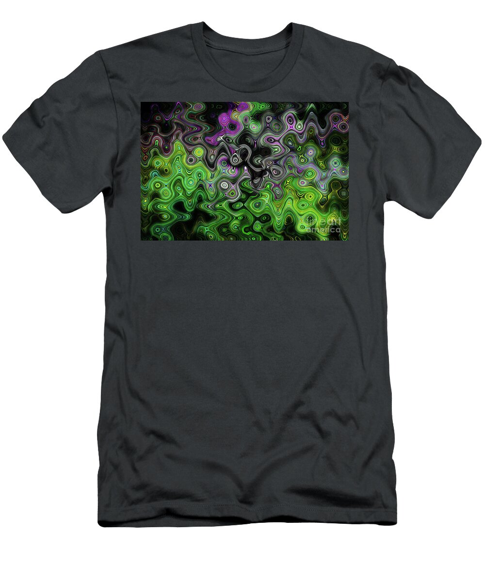 28 Wavy Psychedelic Abstract Jonathan Welch T-Shirt