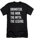 3 Animator the Man the Myth the Legend Funny Secret Santa Cal Nyto T-Shirt